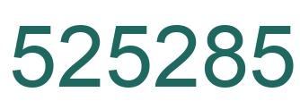 Number 525285 green image