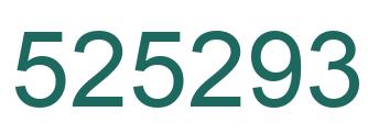 Number 525293 green image