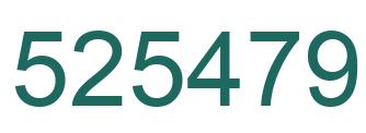 Number 525479 green image