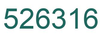 Number 526316 green image