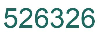 Número 526326 imagen verde