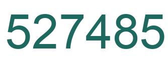 Number 527485 green image