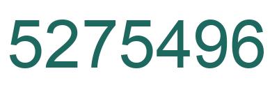 Número 5275496 imagen verde