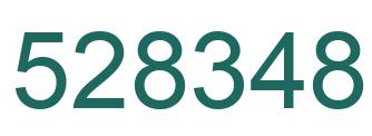 Number 528348 green image