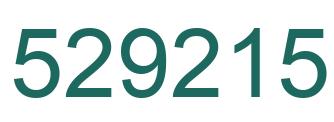 Number 529215 green image