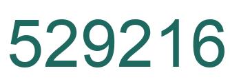 Number 529216 green image