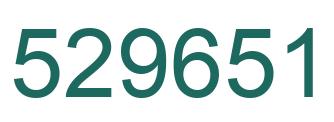 Number 529651 green image