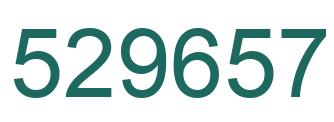 Number 529657 green image