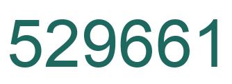 Number 529661 green image