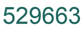 Number 529663 green image