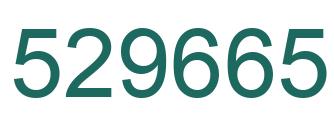 Number 529665 green image