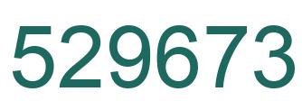 Number 529673 green image