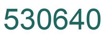 Number 530640 green image