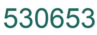Number 530653 green image