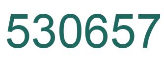 Number 530657 green image