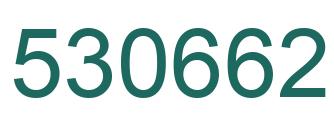 Number 530662 green image
