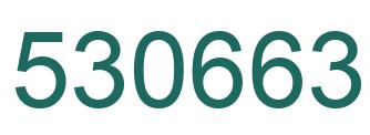 Number 530663 green image