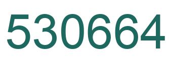 Number 530664 green image