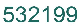 Number 532199 green image