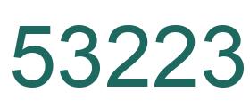 Número 53223 imagen verde