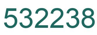 Number 532238 green image