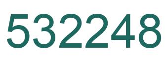 Number 532248 green image