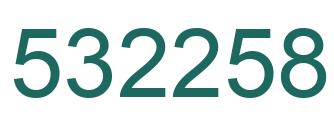 Number 532258 green image
