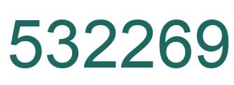 Number 532269 green image