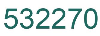 Number 532270 green image