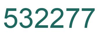 Number 532277 green image