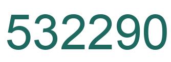 Number 532290 green image