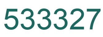 Número 533327 imagen verde