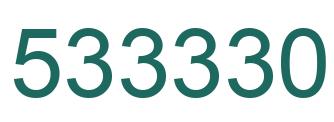 Número 533330 imagen verde