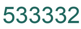 Número 533332 imagen verde