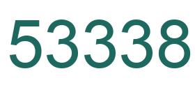Number 53338 green image
