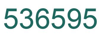 Number 536595 green image