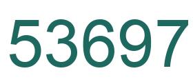 Number 53697 green image