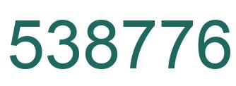 Número 538776 imagen verde