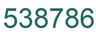 Número 538786 imagen verde