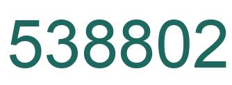 Number 538802 green image