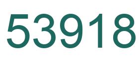 Number 53918 green image