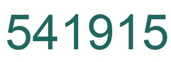 Number 541915 green image