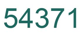 Número 54371 imagen verde