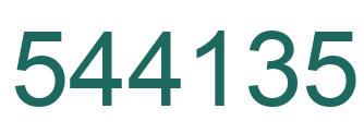 Número 544135 imagen verde