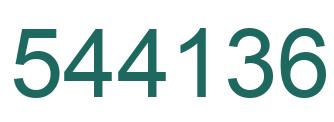 Número 544136 imagen verde