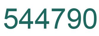 Número 544790 imagen verde