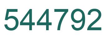 Número 544792 imagen verde