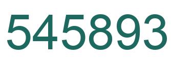 Number 545893 green image