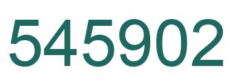 Number 545902 green image