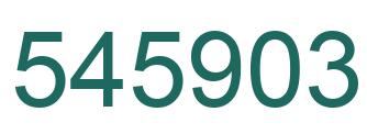 Number 545903 green image